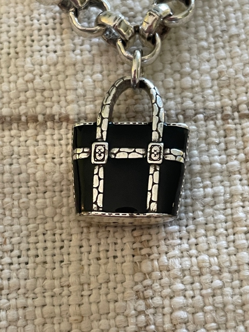 Brighton Enamel Handbag Charm Bracelet - Picture 4 of 13
